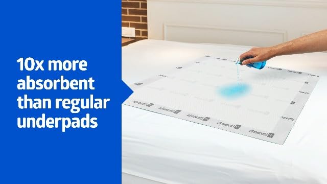 Ultrasorbs Drypads, 30" x 36", 25 Count, Super Absorbent Disposable Bed Pads, Large Incontinence Bed Pads, Chucks Protective Underpads, 10 Times More Absorbent, For Adults, Elderly