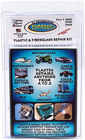 RecPro RV Plastic Repair Kit | Clear | for ABS, Fender Skirts & Tubs