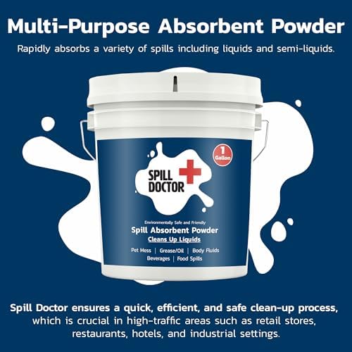 Absorbent Powder for Liquid Spills - 1 Gallon
