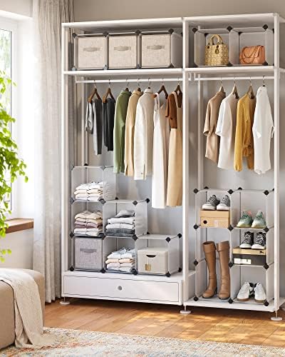 16 Cube Storage Organizer，Plastic stackable cube shelf