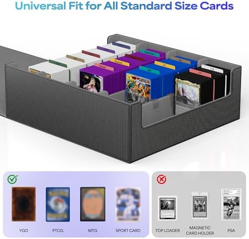 Trading Card Storage Box Holds 3200+ Cards, Bulk Card Storage