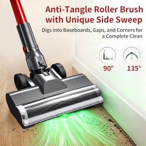 Cordless Vacuum Cleaner For Home Upgraded 250W 50mins Stick Vacuum