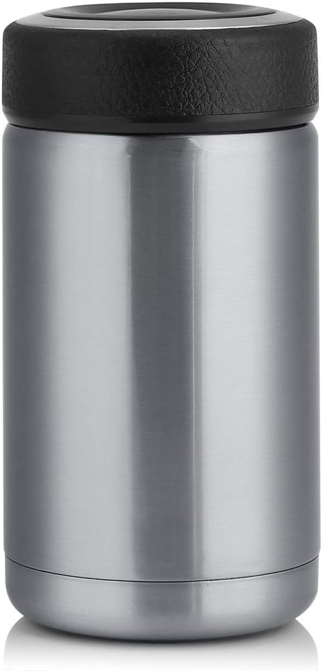 TOPINCN 380ML Thermal Cup, Stainless Steel Vacuum Thermal Insulated Travel Mug Bottle Flask Coffee Cup Temperature Retai