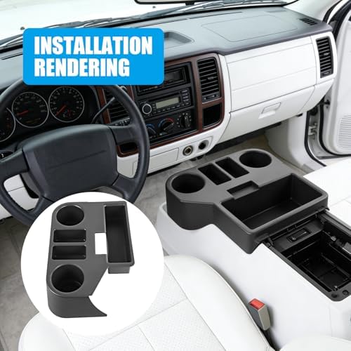 Center Console Armrest Cup Holder Compatible with 1994-1997 Dodge Ram 1500