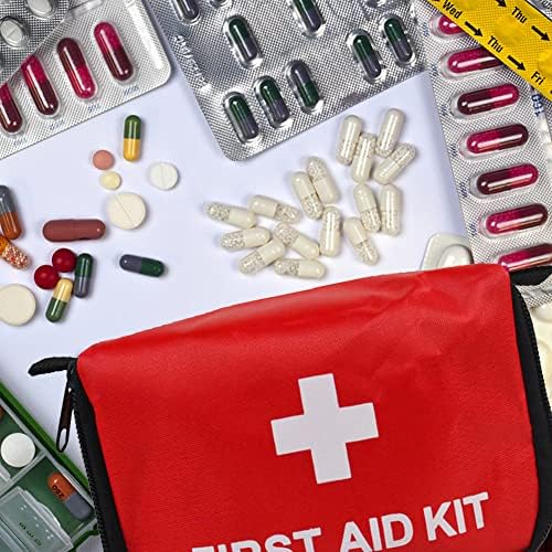 Eforcase 6Pcs Travel Empty First Aid Pouch Mini, Portable Empty Aid Medical Bag,Empty Medicine Bag Emergency Kit Storage Bag Empty