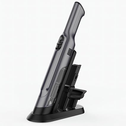 Handheld Vacuum Cordless, Lightweight 1.4lb with Powerful Suction, Charging Dock, Single Touch Empty and Detachable Dust Cup, Portable Mini Car Vac for Home Office and Pet Hair - Cleanova