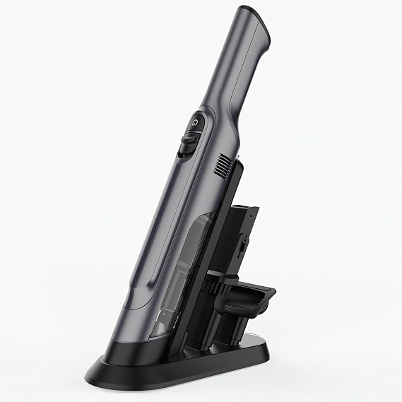 Handheld Vacuum Cordless, Lightweight 1.4lb with Powerful Suction, Charging Dock, Single Touch Empty and Detachable Dust Cup, Portable Mini Car Vac for Home Office and Pet Hair - Cleanova