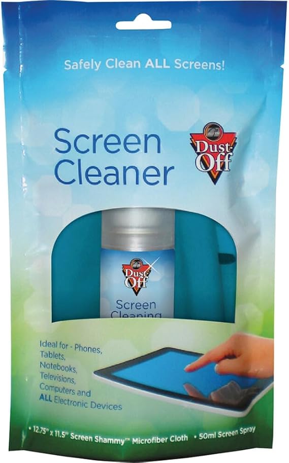 Dust-Off Laptop Computer Cleaning Kit, 50 mL Spray/Microfiber Cloth