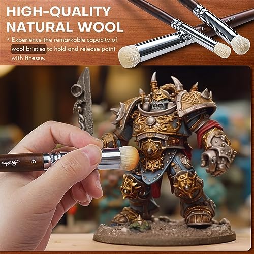 Miniature Paint Brushes Drybrush - Model Paint Brush Set