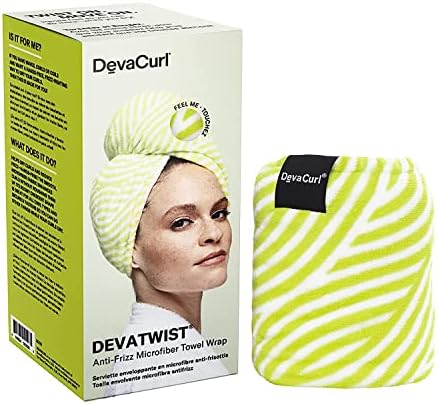DevaCurl DevaTwist Anti-Frizz Microfiber Towel Wrap, Hands Free Design