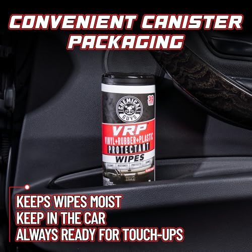 VRP Vinyl, Rubber & Plastic Shine Wipes, 30 Count, 2 Pack