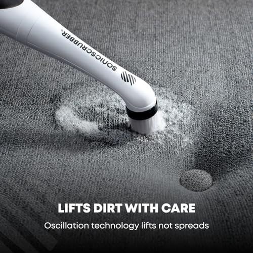 Household Cleaning Brush Power Scrubber - Electric Spin Scrubber Brush for Home, Kitchen & Bathroom - Grout Cleaner & Removes Mould (Washing-Up System Spin Brush)