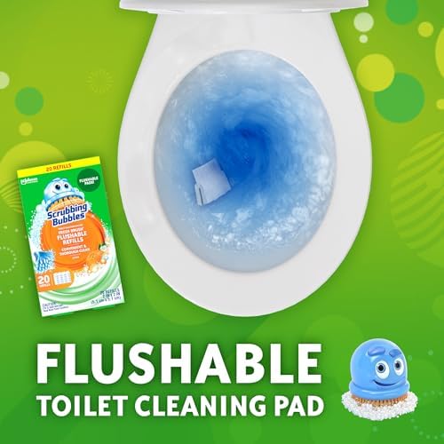 Fresh Brush Flushable Cleaner Refills, 20 Count, (2-Pack)