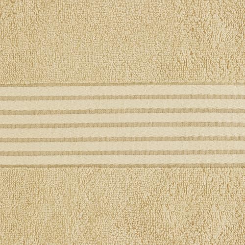 Luxurious Bath Towels Set, 27x54 in, 4 Pack, Soft, Beige