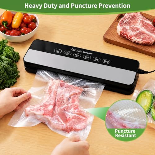 Pint 6"x10" Vacuum Sealer Bags 200ct for Food Storage