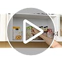 6 Pack Clear Storage Bins, Pantry Organizer Bins with Handle, Large