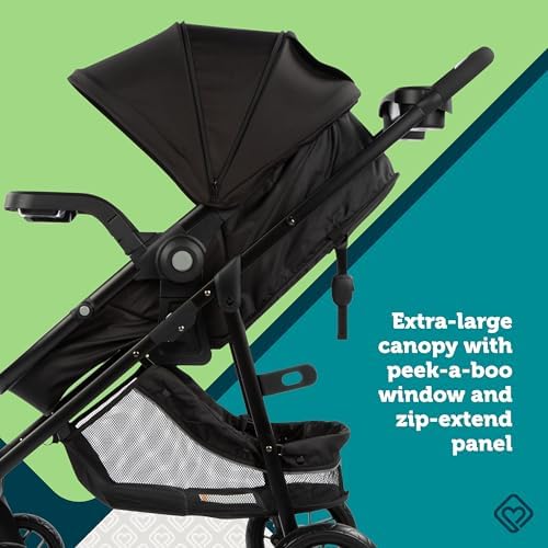 Grow and Go Flex 8-in-1 Car Seat Stroller Combo, Baby Stroller Travel Systems for Infants 4-30 lbs, Stroller and Carseat Combo Set, Foundry