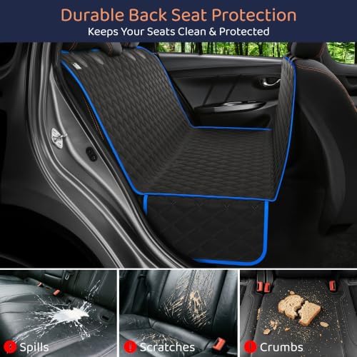 Dog Car Seat Cover for Back Seat, Dog Hammock for Car, SUV, Truck & Tesla