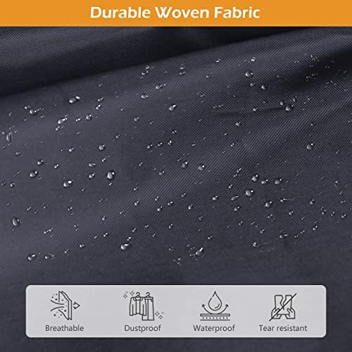 65" Long Garment Bags for Travel Dress Bags for Hanging Clothes 2 Packs Wedding Dress Cover Waterproof Clothes Protector for Closet Storage for Gowns, Tuxedos, Coats, Black