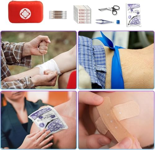 First Aid Kit 277PCS Car Home Camping Essentials Red Emergency Kit