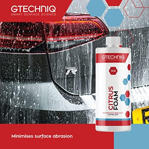 W4 Citrus Foam Shampoo and Degreaser for Cars, 33.8 fl oz