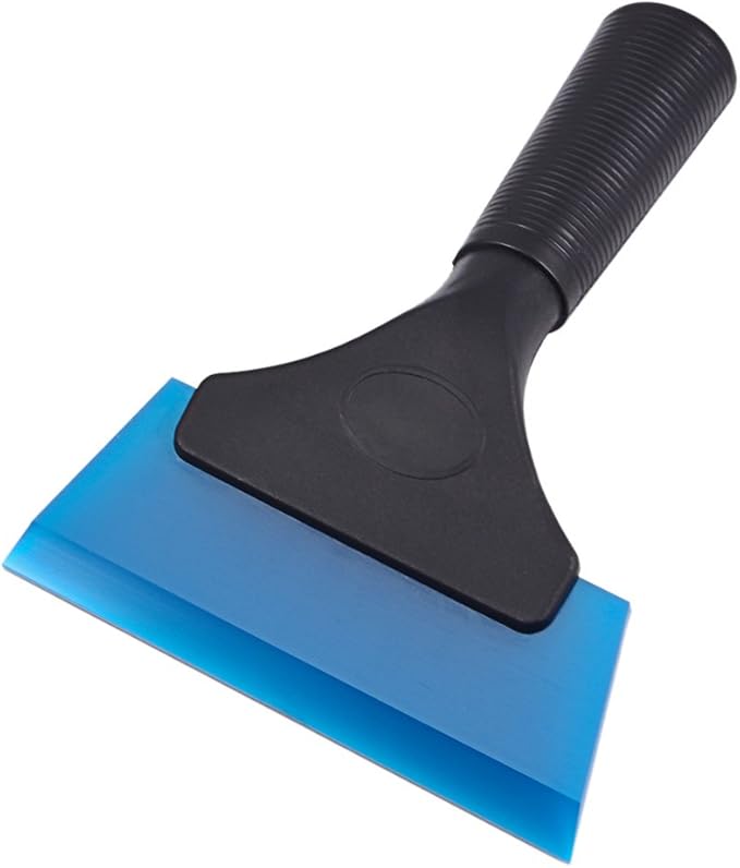 EHDIS Small Squeegee 5 inch Rubber Window Tint Windshield Scraper for Car,Glass, Mirror, Shower, Door,Bathroom Cleaning(Blue)