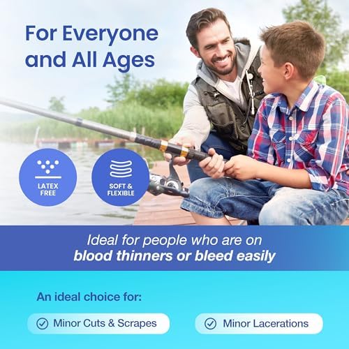 Stop Bleeding Fast – Lite Hemostatic Gauze Pads 2" x 2" – Calcium Alginate Wound Dressing – Sterile, Non-Adherent, High Absorbency – First Aid for Minor Cuts – 20 Count
