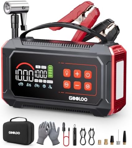A9 Ultra Jump Starter with Air Compressor - 6000A & 160PSI Jump Box