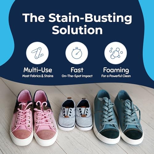 Stain Treater & Messy Steppers Shoe Cleaner Stain Remover Duo