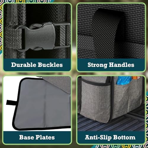 Baby Trunk Organizer & Diaper Changing Station, Gray
