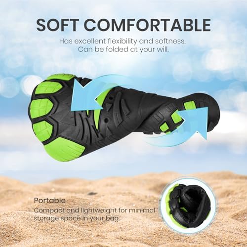 Barefoot Water Shoes for Kids - Wide Toe Box and Quick-Dry Sand Shoes Toddler for Hiking Swim Beach Pool Kayak Sport Accessories, Camping Essentials Non-Slip for Boys Girls Sizes