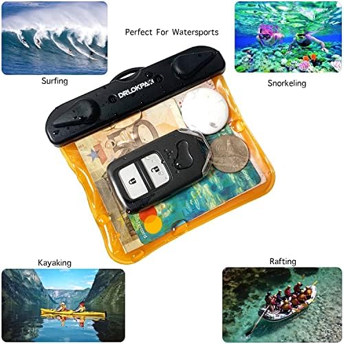 DRLOKPAK Submersible Waterproof Wallet 2Pack Dry Car Key FOB Case Bag
