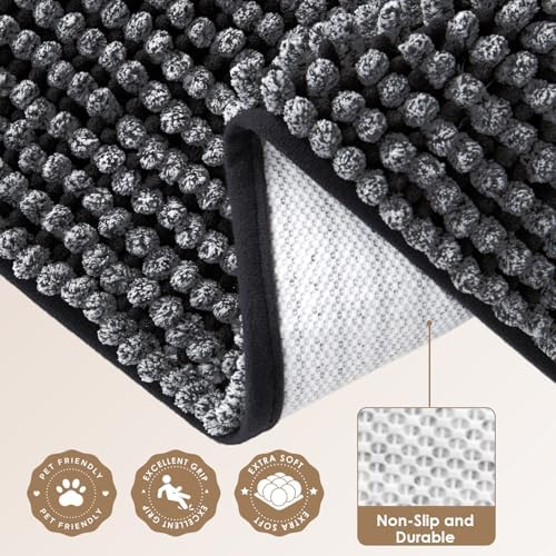 36x24 Super Absorbent Dog Door Mat for Muddy Paws Entryway Rug