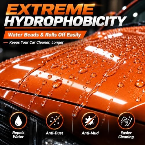 Car Ceramic Coating, Quick Spray Wax for Car Detailing High Gloss Shine