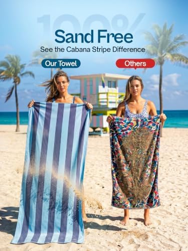 Thin Lightweight Microfiber Beach Towel 4 Pack 32x71 Inch