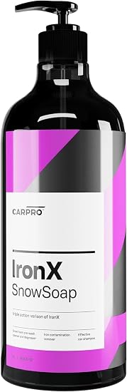 CARPRO IronX Snow Soap - Car Wash Pre-Wash Cleaner and Degreaser on Paint, Glass, Wheels, Headlights, Plastic Trim - Rem