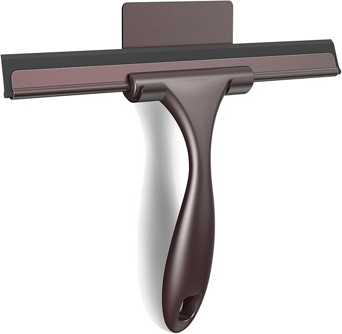 SetSail Squeegee for Shower Glass Door Stainless Steel Shower Squeegee for Glass Doors All-Purpose Window Squeegee for Car Windshield Cleaning 10 Inches