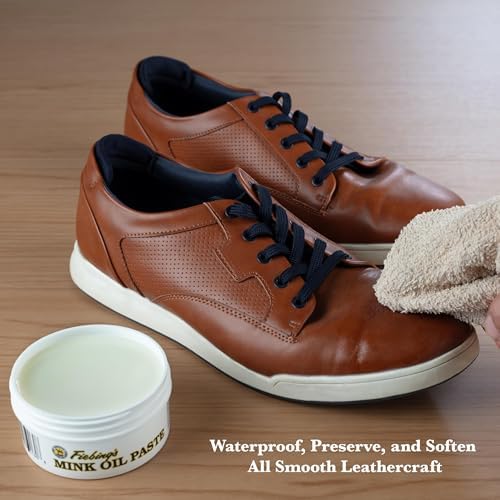 Mink Oil for Leather Boots (6 Pack, 6 oz Each) - Leather Cleaner & Conditioner - Waterproof, Preserve, Soften All Smooth Leathercraft & Vinyl - Prevents Salt Stains On Couch, Shoe, Purse