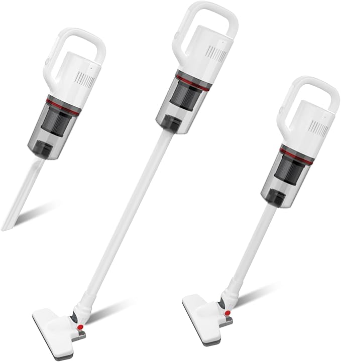 KEROMEE Cordless Vacuum Cleaner, Handheld Stick Small Lightweight Vacuum for Home Pet Hair Hardwood Floor Cat Litter Area Rug Cleaning