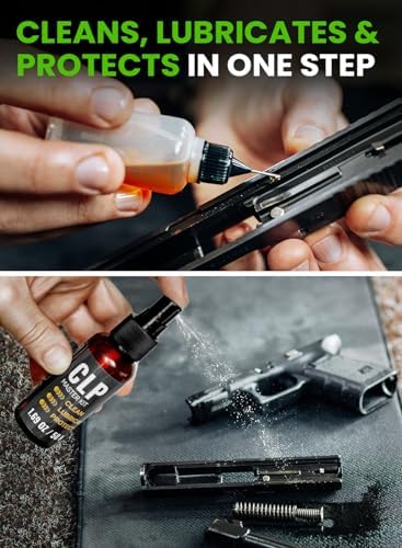 Bore Cleaner Gun Cleaning Kit For 12Ga / 5.56 / 9mm Gun Cleaning Snake, Gun Cleaning Supplies Incl. Gun Cleaning Patches, 6-inch Gun Cleaning Swabs, Gun Brushes, Cleaning Picks, Needle Oil Applicator