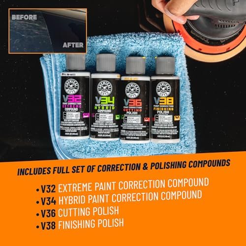 Car Polisher, TORQX Random Orbital Polisher Kit, 9-Piece