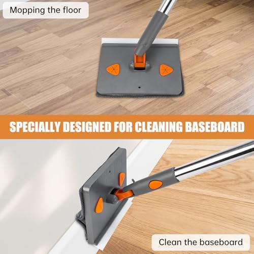 Baseboard Cleaner Tool with Handle, Ceiling Fan Cleaner Duster
