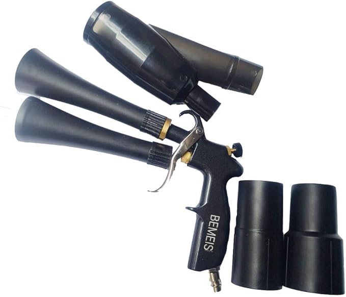 Air Blow Gun &vacunm Gun with Brass Adjustable Air Flow Nozzle,Cleaning Gun Quickly Blasts Dirt and Dust from Surface Works with Air Compressor(Upgrade Aluminium Rotate Tube) 2IN1