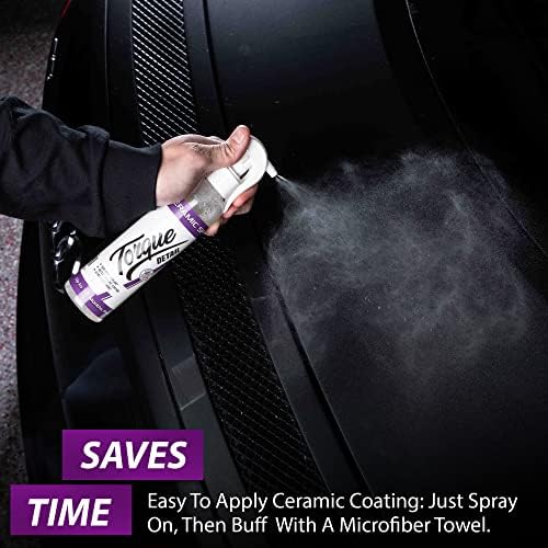Ceramic Spray 8oz - Easy to Apply, Ceramic Coating Spray - Proprietary Silica Formula (Nano SiO2) Seals & Shields Car’s Clear Coat - Hydrophobic Protection & High-Gloss Shine