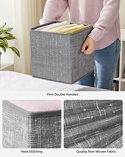 Storage Cubes, Set of 6, 11-Inch Foldable Closet Organizers
