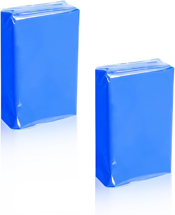 KVAEY 2PCS Car Clay Bars, 100g Premium Grade Magic Clay Bar for Auto Detailing Washing, Damage Free No Scratch Clay Bars