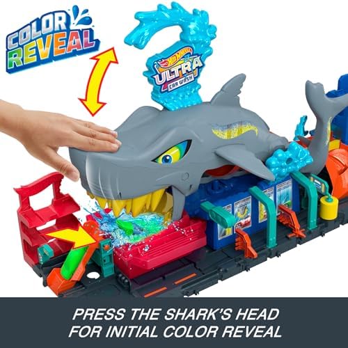 City Ultra Shark Car Wash & Color Reveal Toy Vehicle