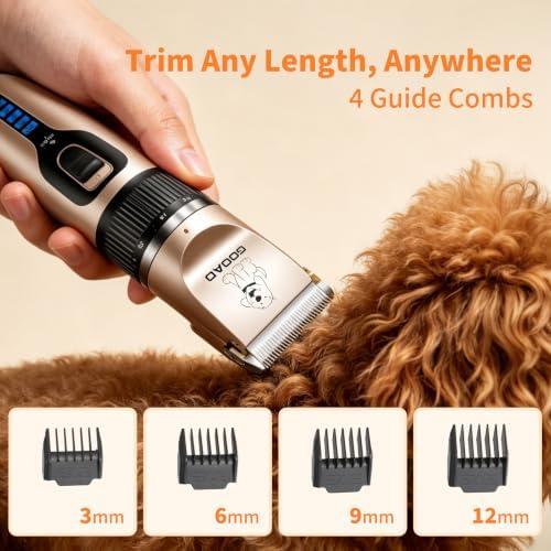 Dog Clippers Grooming Kit and Trimmer for Small and Large Dogs Cats