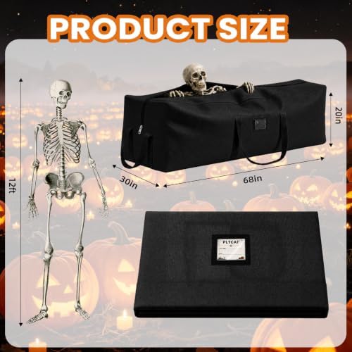 Halloween Skull Storage Bag, Fits Up 12 Ft Skeleton