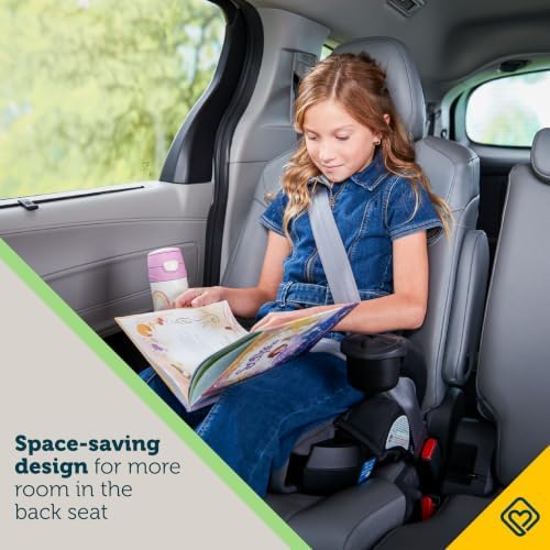EverSlim 4-in-1 Convertible Car Seat, SecureTech Chest Clip, Ultra-Slim, 4-Mode Infant to Booster, Baby Car Seat, 5-100 lbs, Memory Foam, Office Space